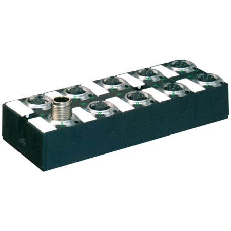 MURR ELEKTRONIK CUBE67 I/O EXTENSION MODULE, 16 digital NPN inputs, Cube67 DI16 E 8xM12 NPN 56606